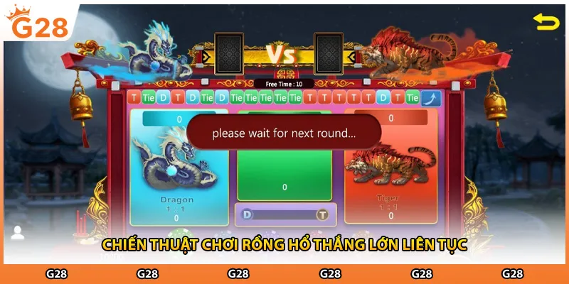 Chiến thuật chơi rồng hổ thắng lớn liên tục